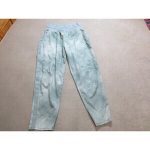 Athleta Womens Pants 6 Green Joggers Zippered Pocket